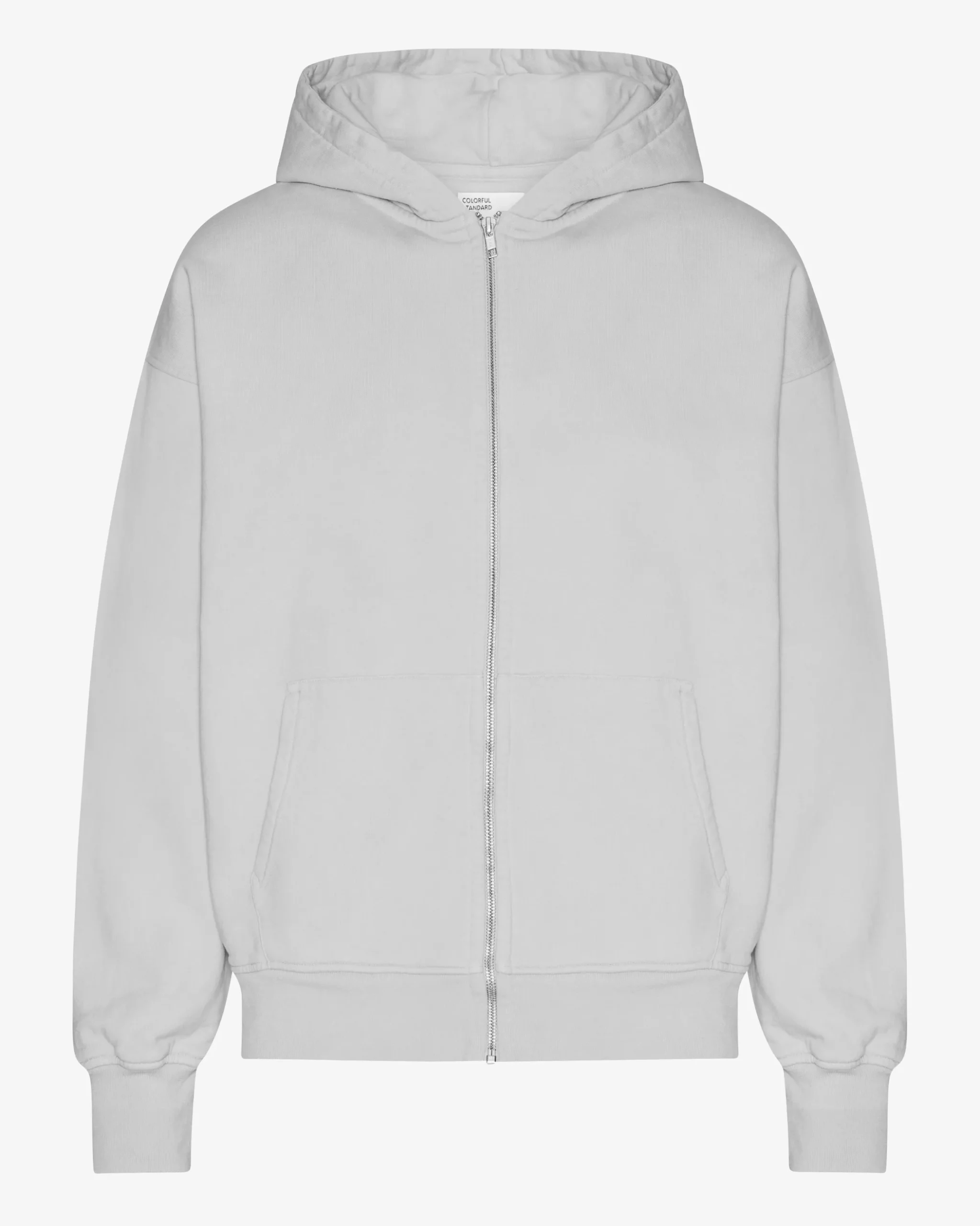 Organic Oversized Zip Hood - Faded Grey