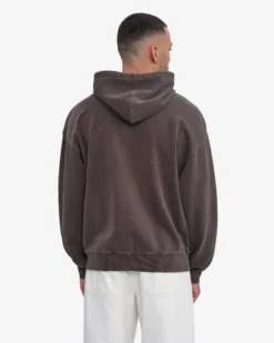 Organic Oversized Zip Hood - Faded Mud
