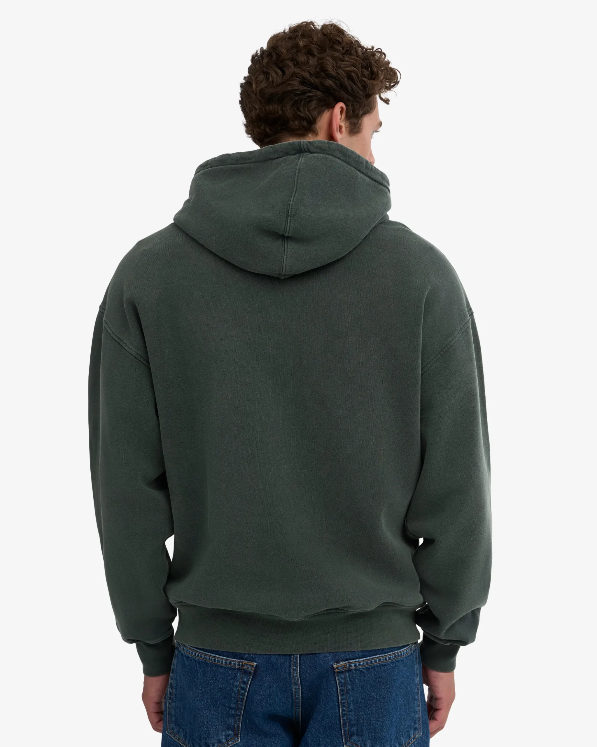 Organic Oversized Zip Hood - Optical White