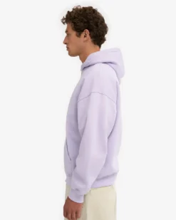 Organic Oversized Zip Hood - Soft Lavender