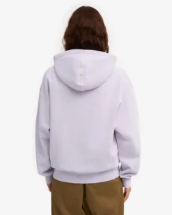Organic Oversized Zip Hood - Soft Lavender