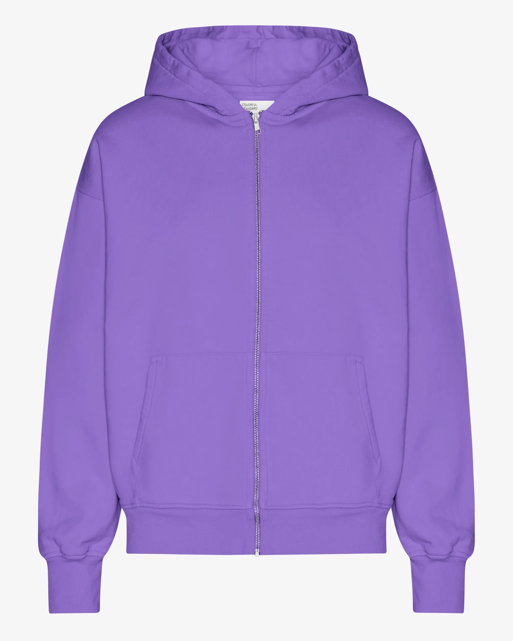 Organic Oversized Zip Hood - Ultra Violet