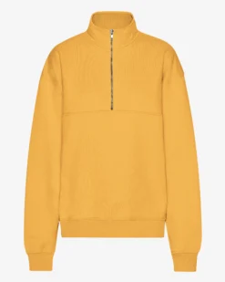 Organic Quarter Zip - Burned Yellow