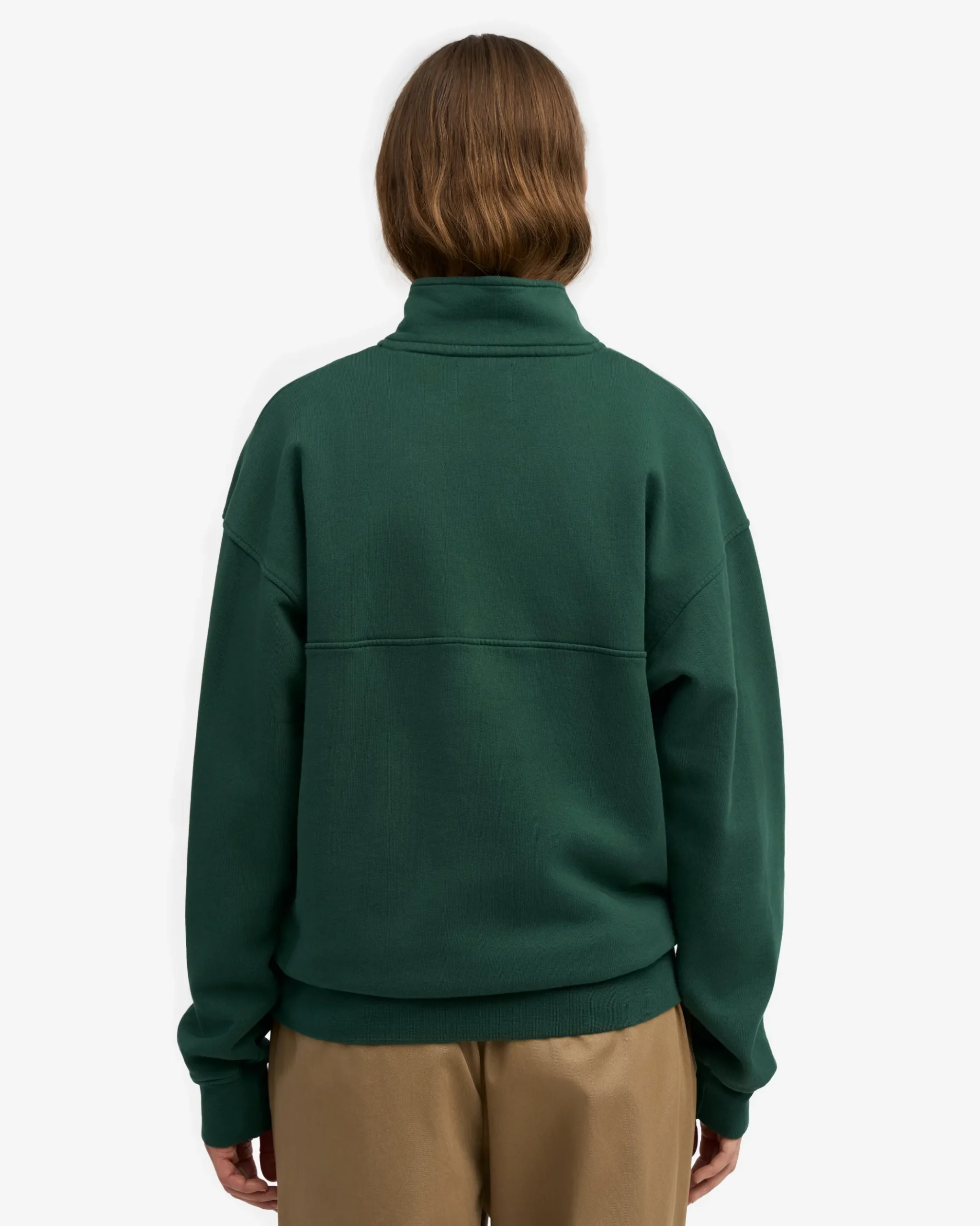 Organic Quarter Zip - Emerald Green