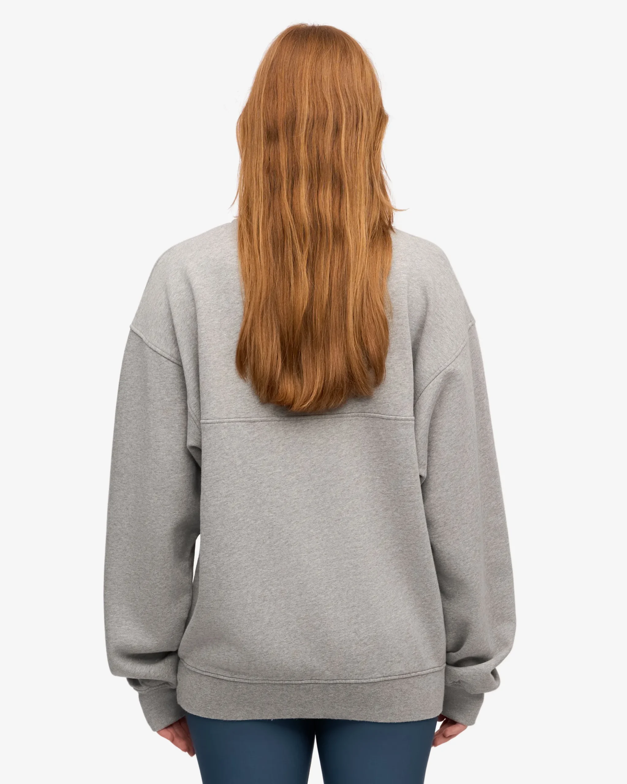 Organic Quarter Zip - Heather Grey
