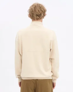 Organic Quarter Zip - Ivory White