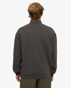 Organic Quarter Zip - Lava Grey