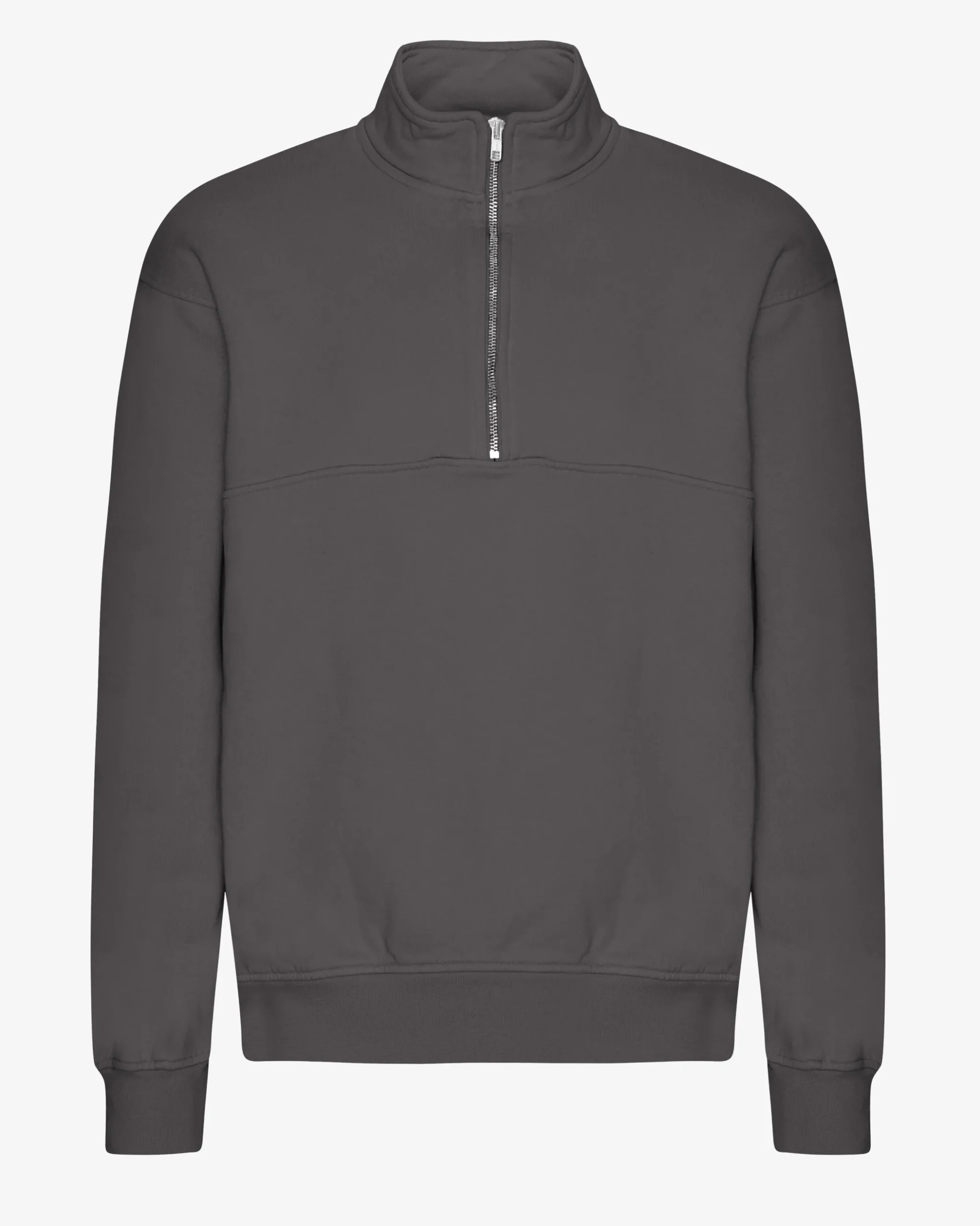Organic Quarter Zip - Lava Grey