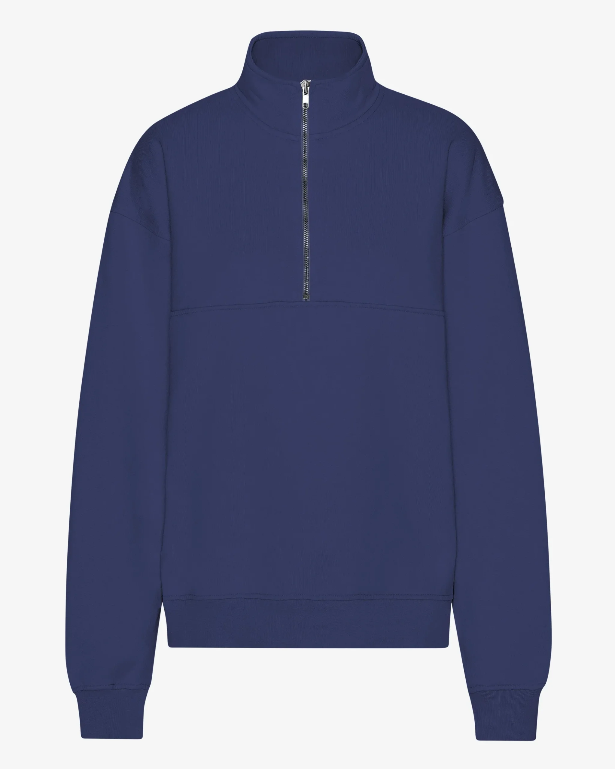 Organic Quarter Zip - Marine Blue