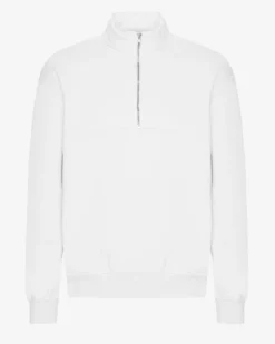 Organic Quarter Zip - Optical White