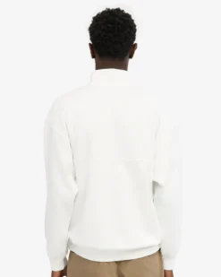 Organic Quarter Zip - Optical White