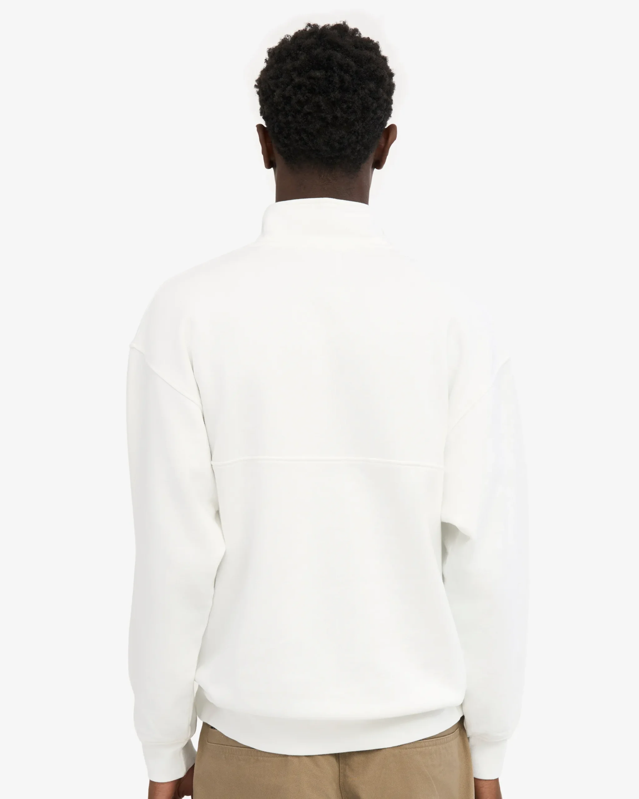 Organic Quarter Zip - Optical White