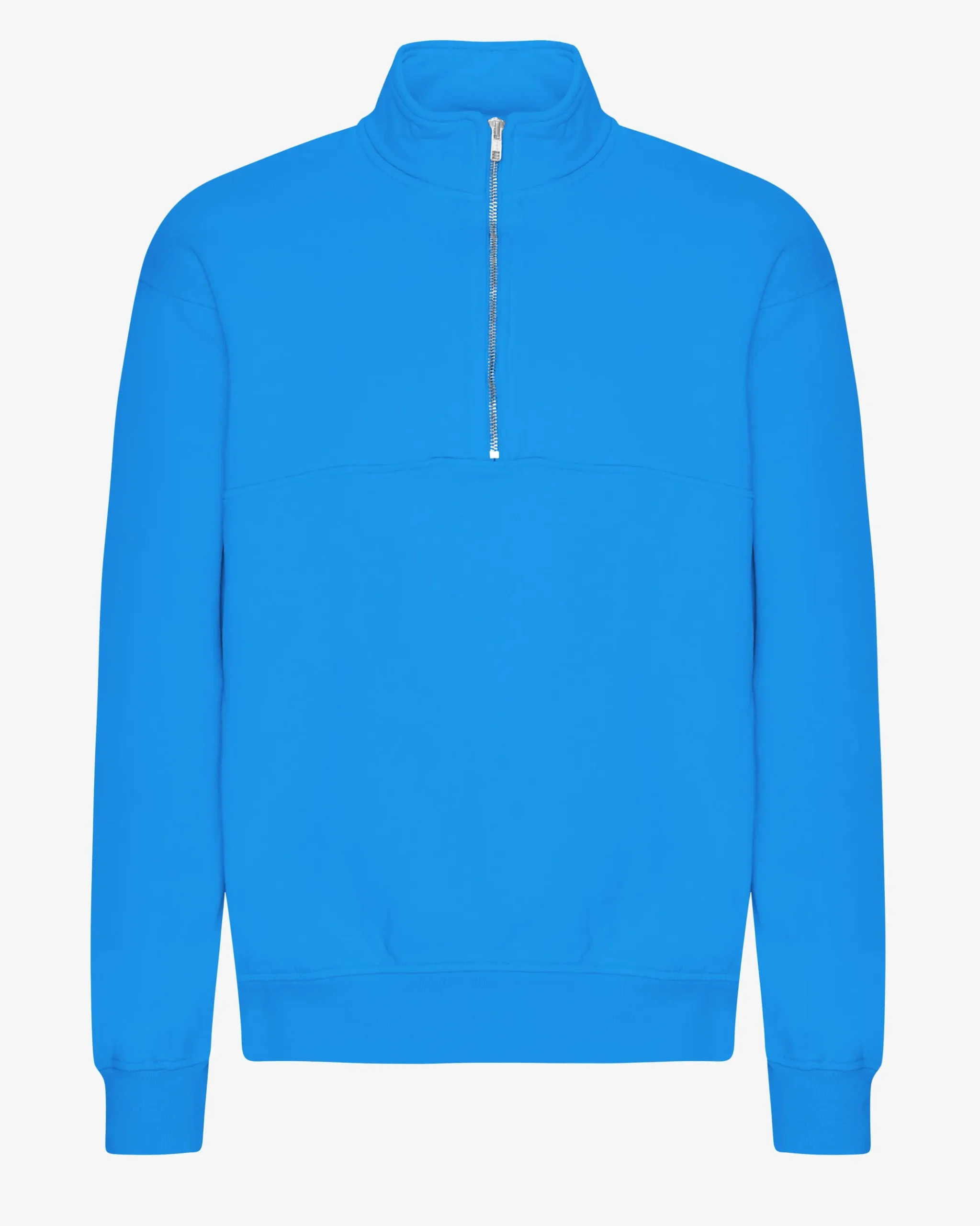 Organic Quarter Zip - Pacific Blue