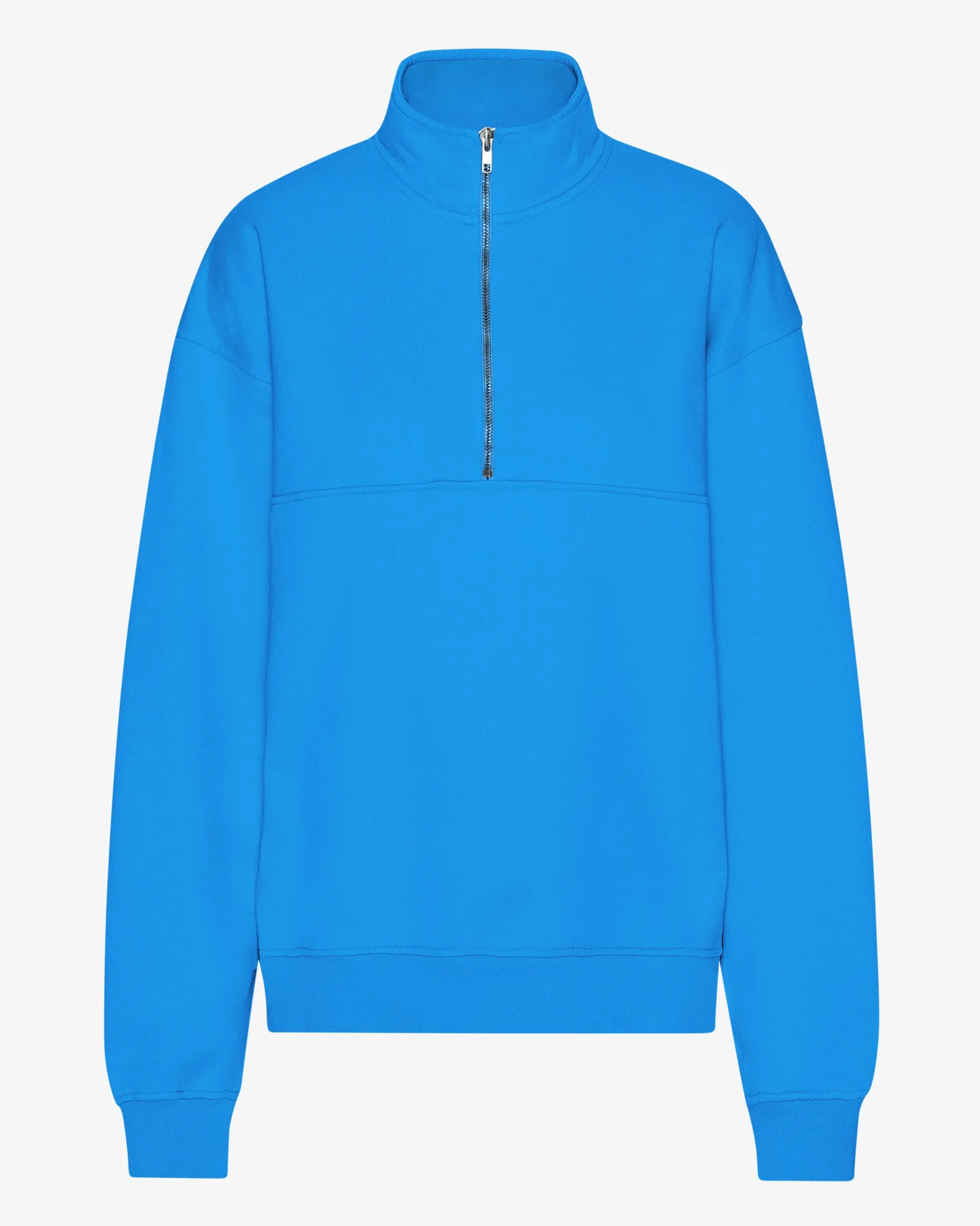 Organic Quarter Zip - Pacific Blue