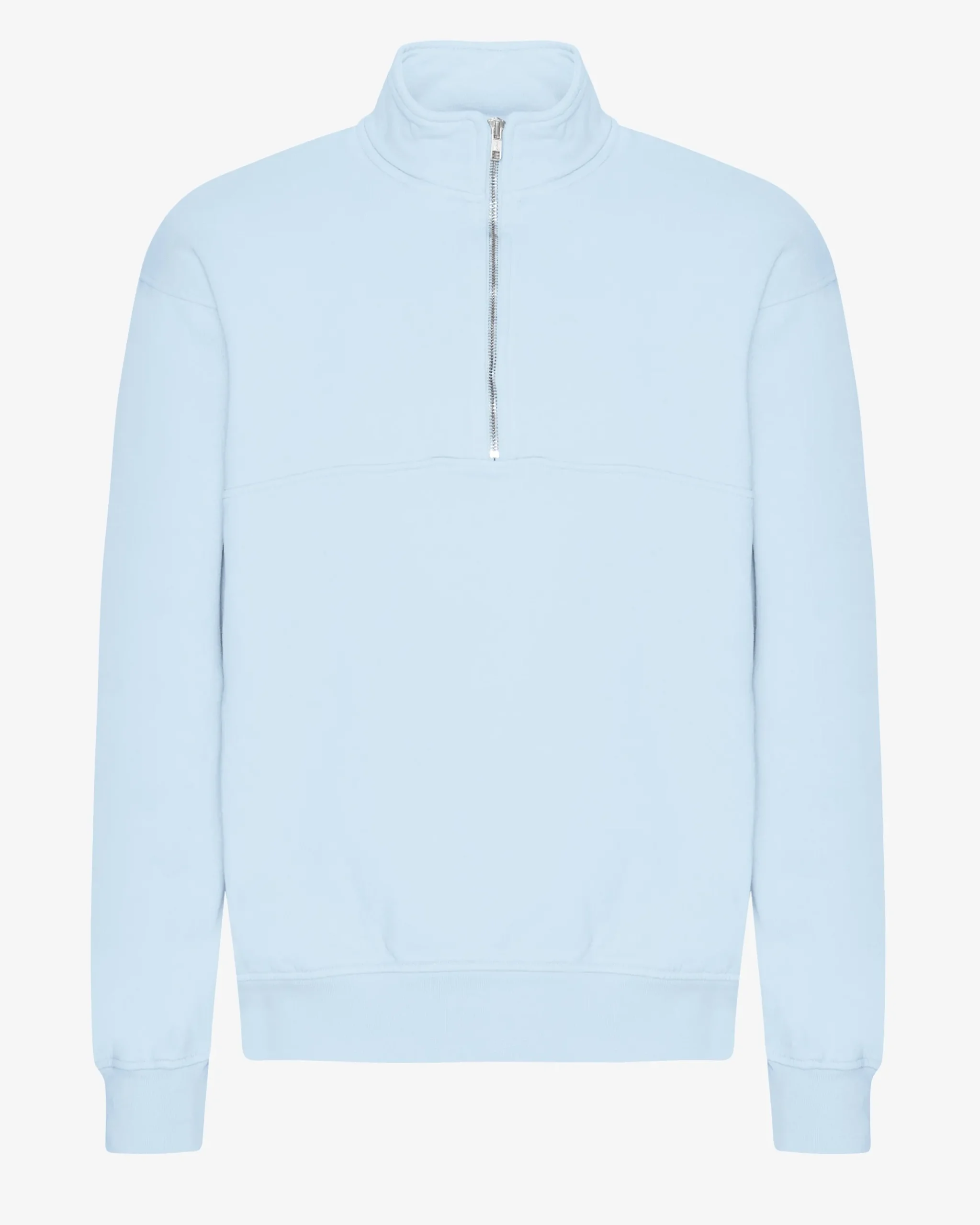 Organic Quarter Zip - Polar Blue