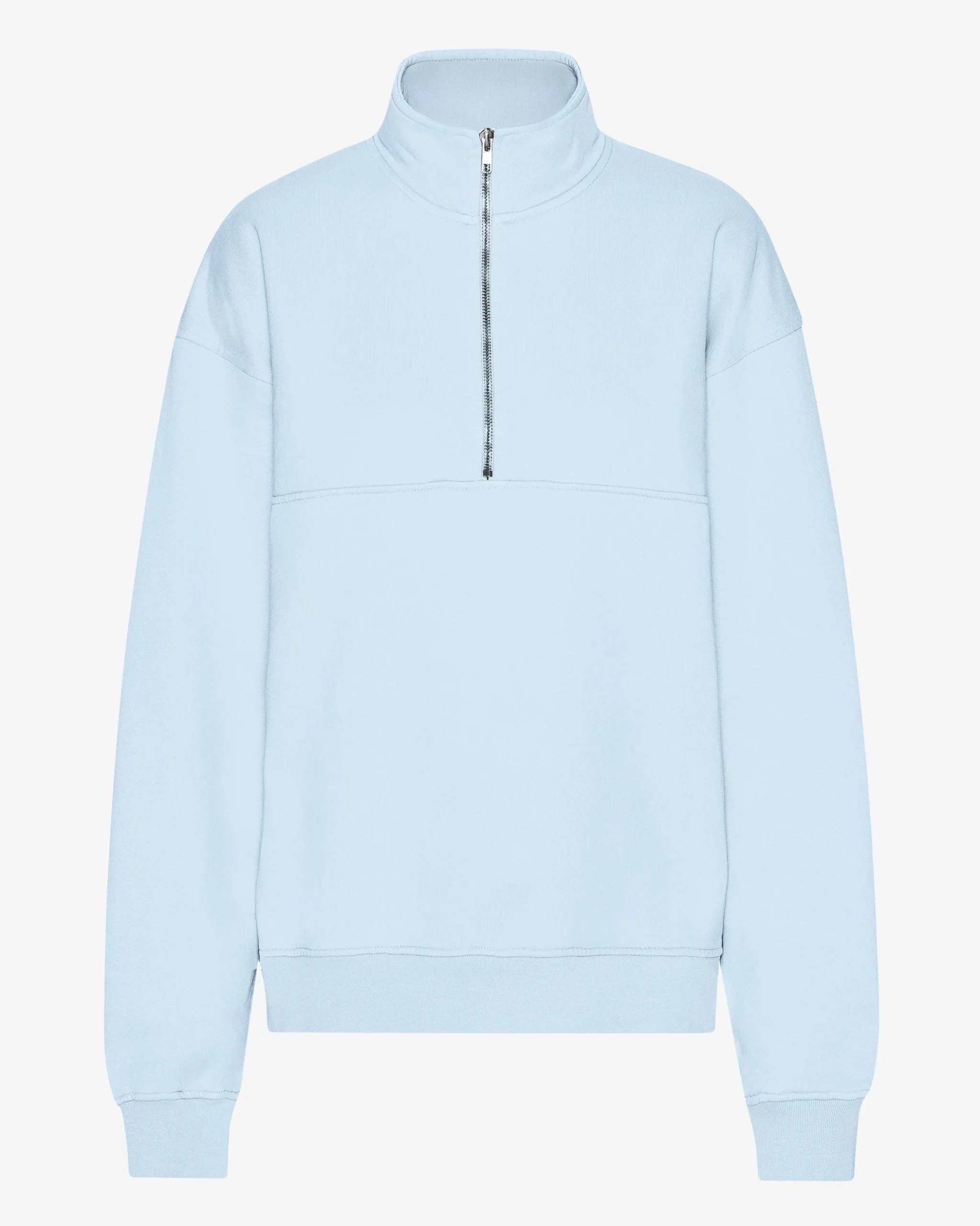 Organic Quarter Zip - Polar Blue
