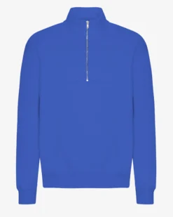 Organic Quarter Zip - Sapphire Blue