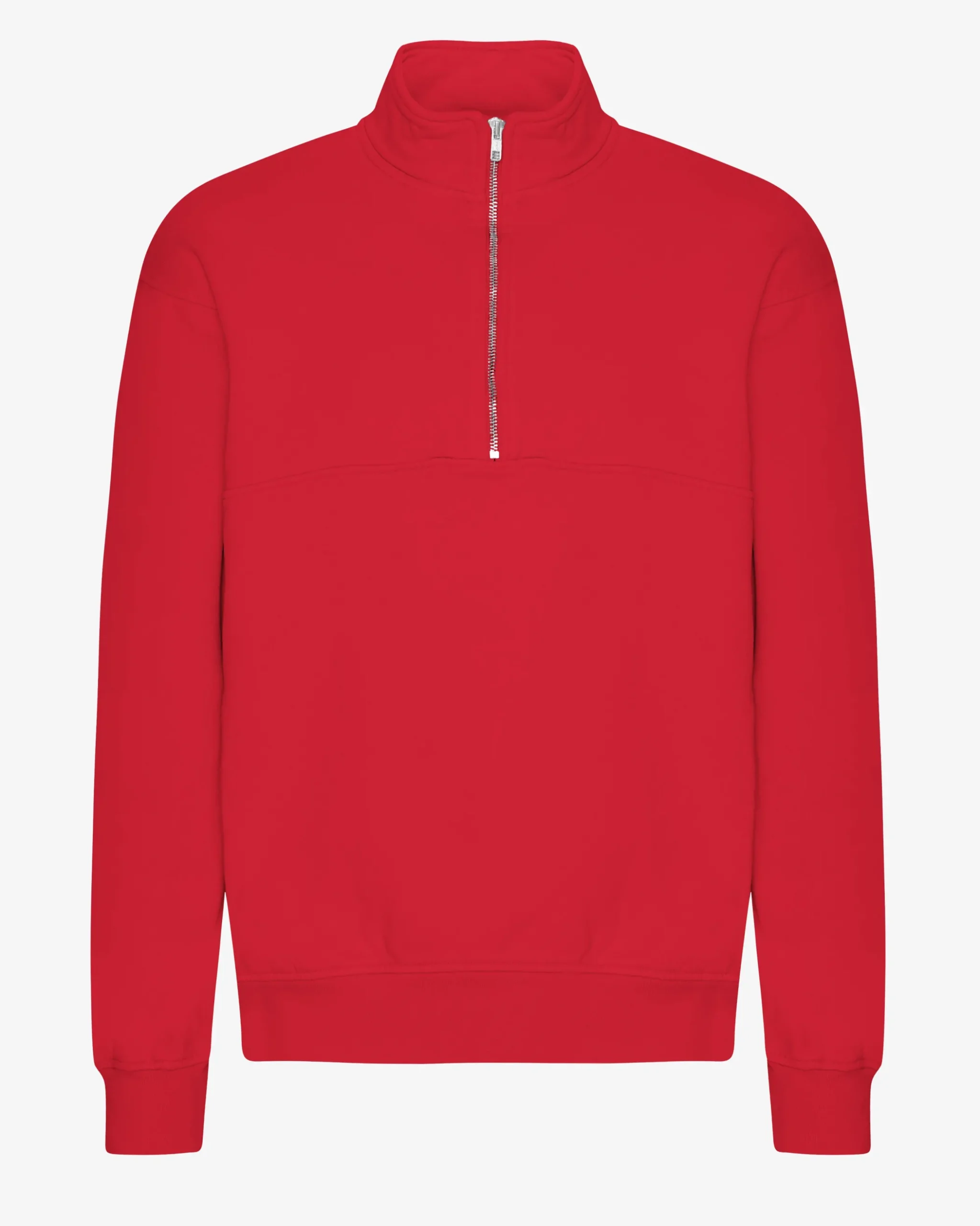 Organic Quarter Zip - Scarlet Red