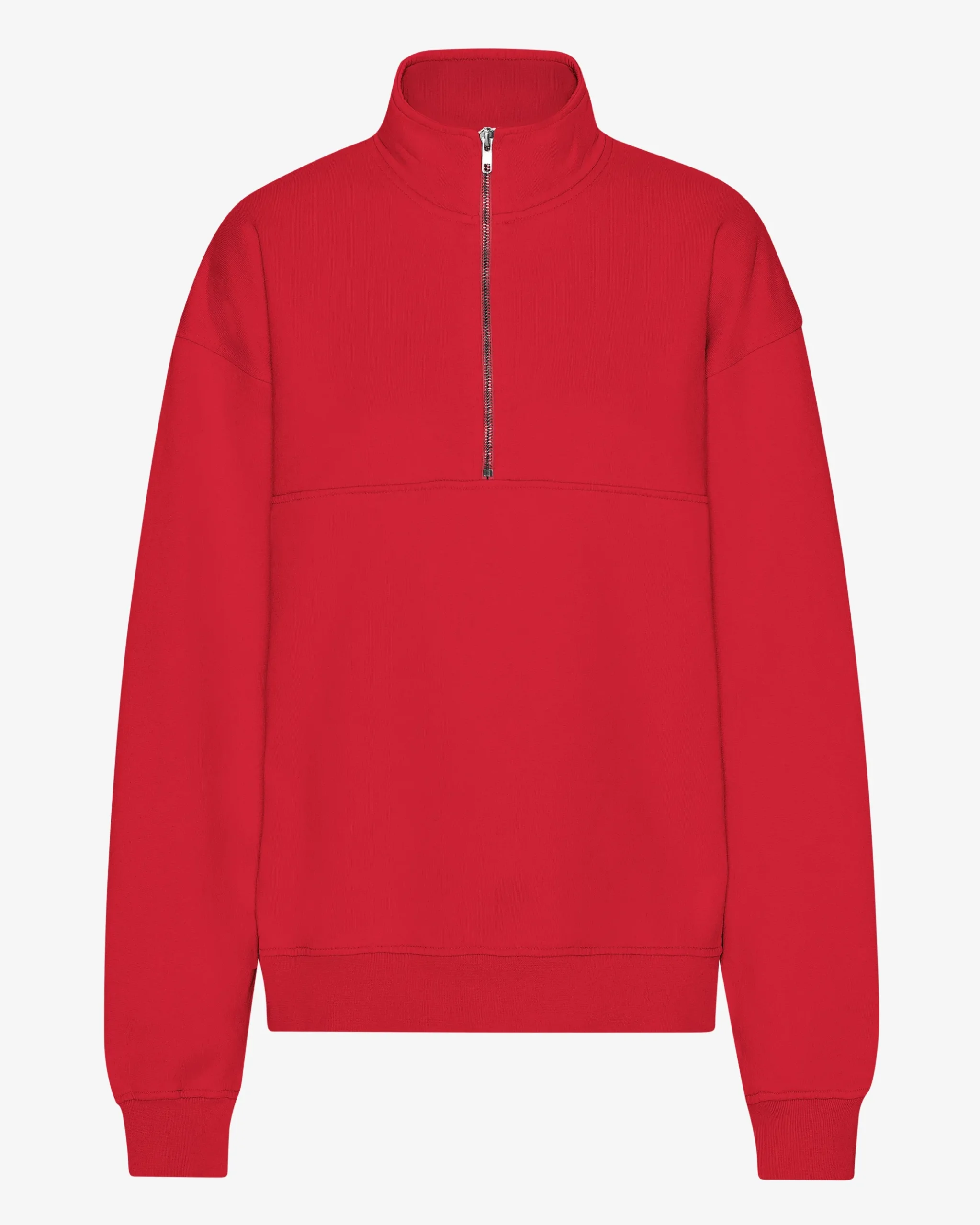 Organic Quarter Zip - Scarlet Red