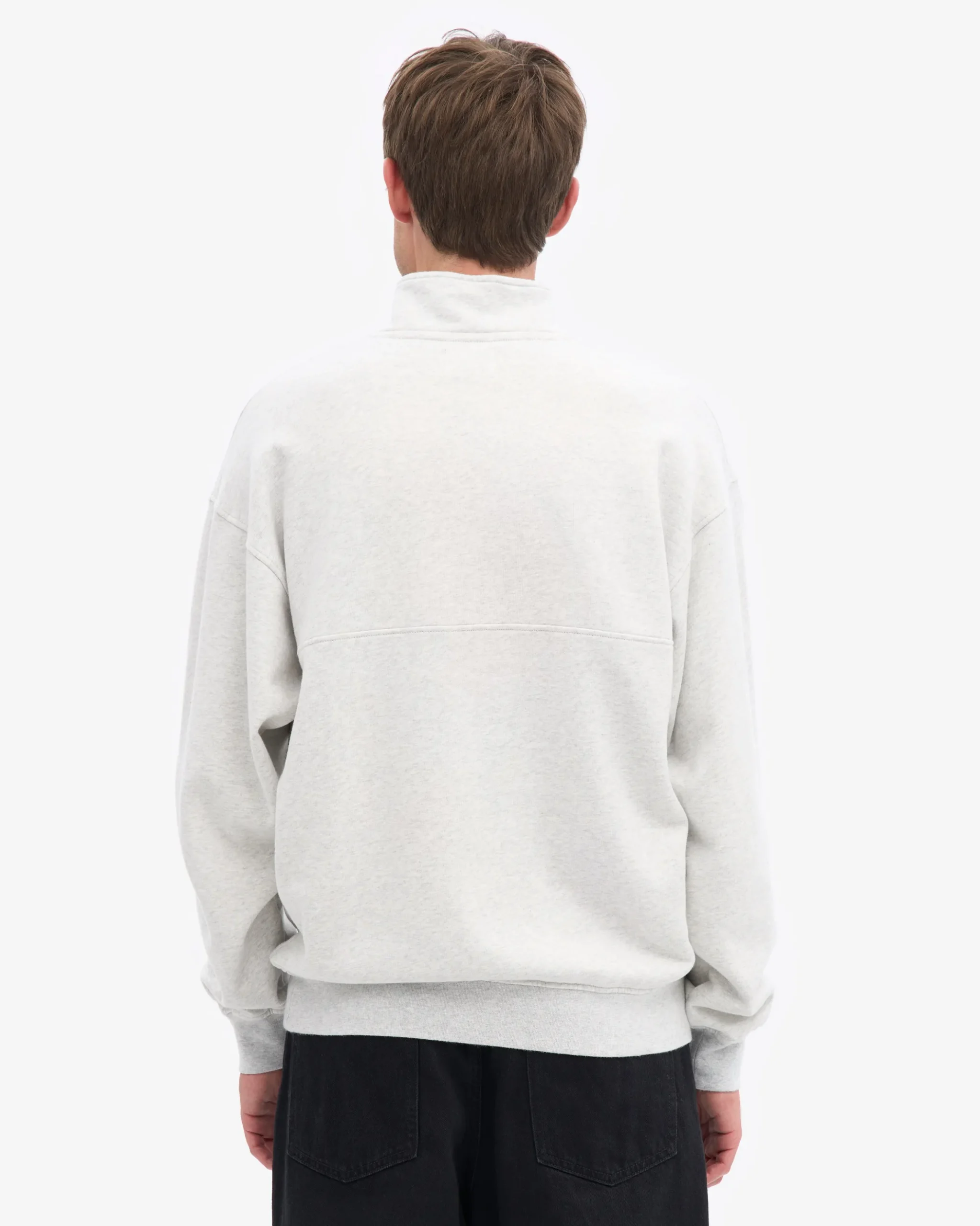 Organic Quarter Zip - Snow Melange