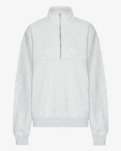 Organic Quarter Zip - Snow Melange
