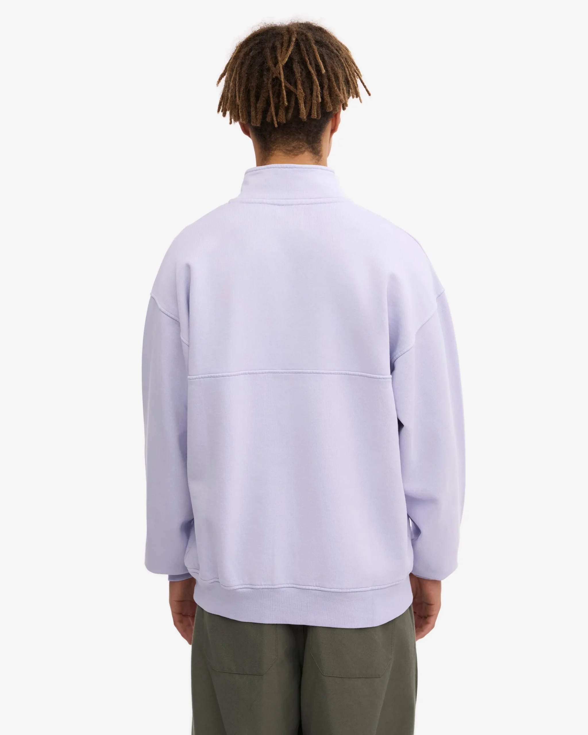Organic Quarter Zip - Soft Lavender