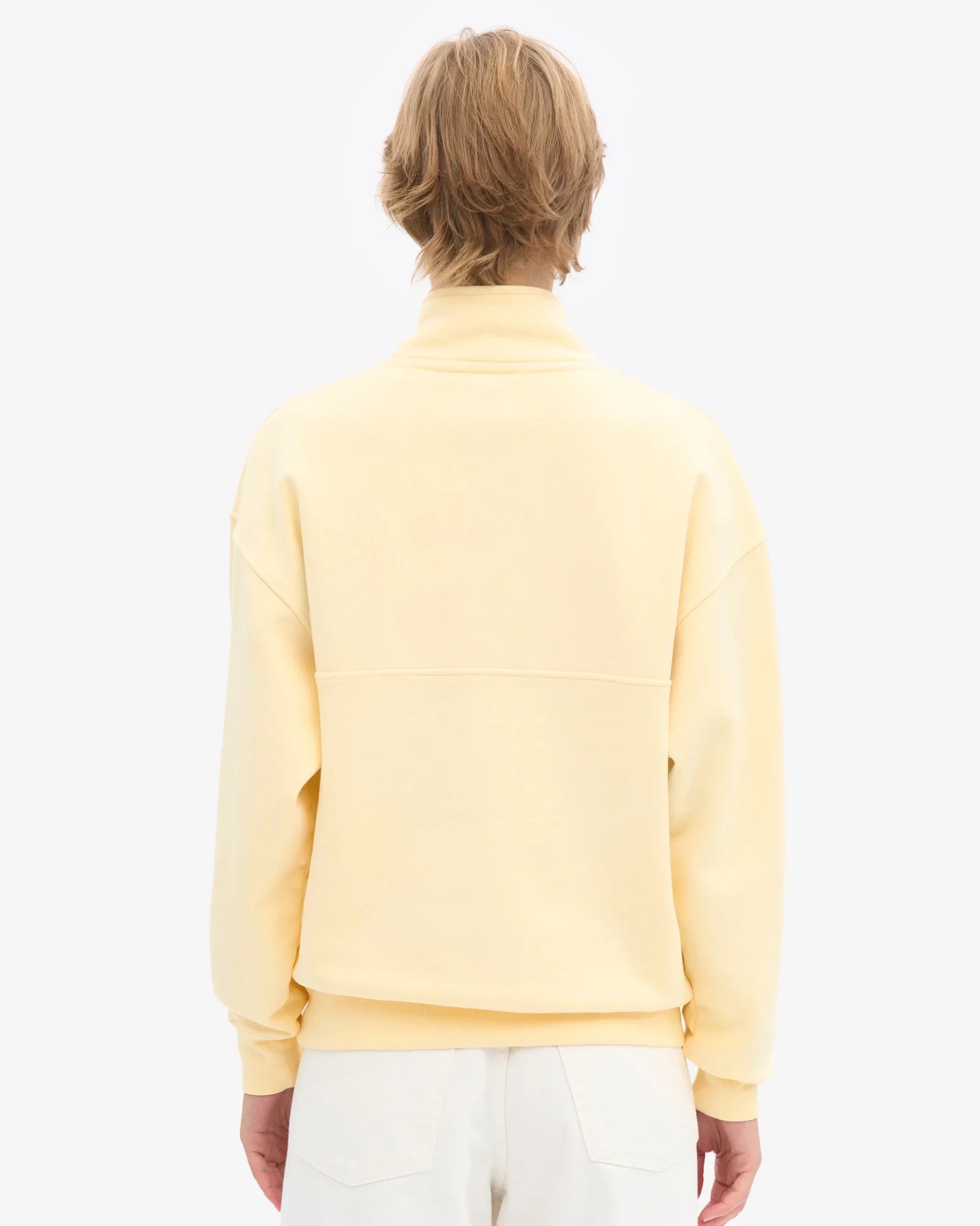 Organic Quarter Zip - Soft Yellow