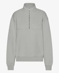 Organic Quarter Zip - Steel Blue