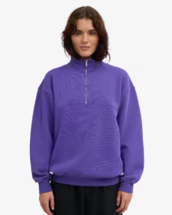 Organic Quarter Zip - Ultra Violet