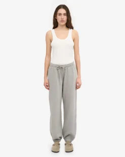 Organic Relaxed Hood Sweatsuit - Heather Grey
