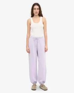 Organic Relaxed Hood Sweatsuit - Soft Lavender