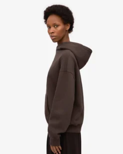Organic Relaxed Hood Sweatsuit - Coffee Brown
