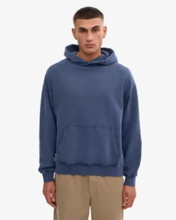 Organic Relaxed Hood Sweatsuit - Neptune Blue