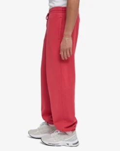Organic Relaxed Sweatpants - Faded Red