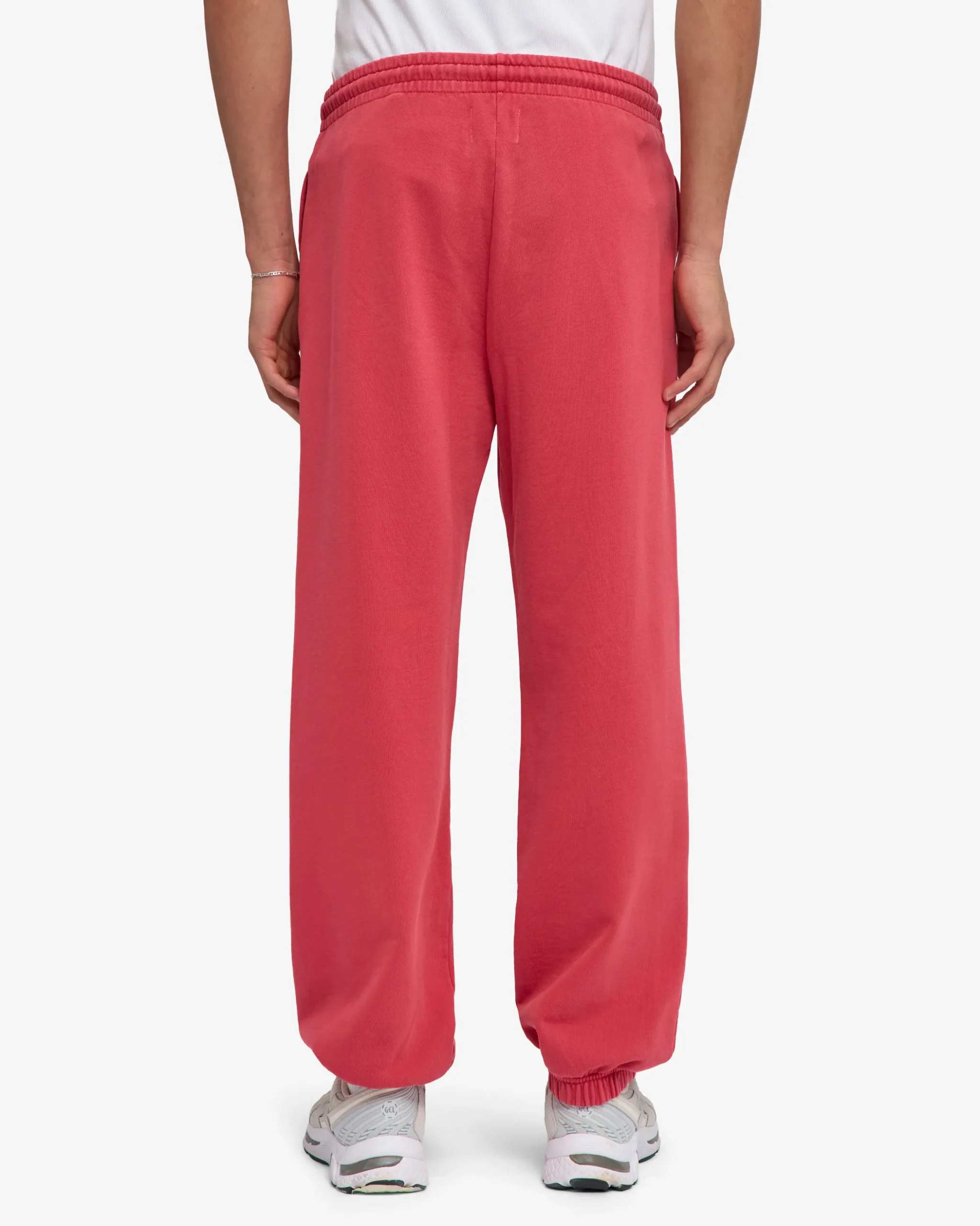 Organic Relaxed Sweatpants - Faded Red