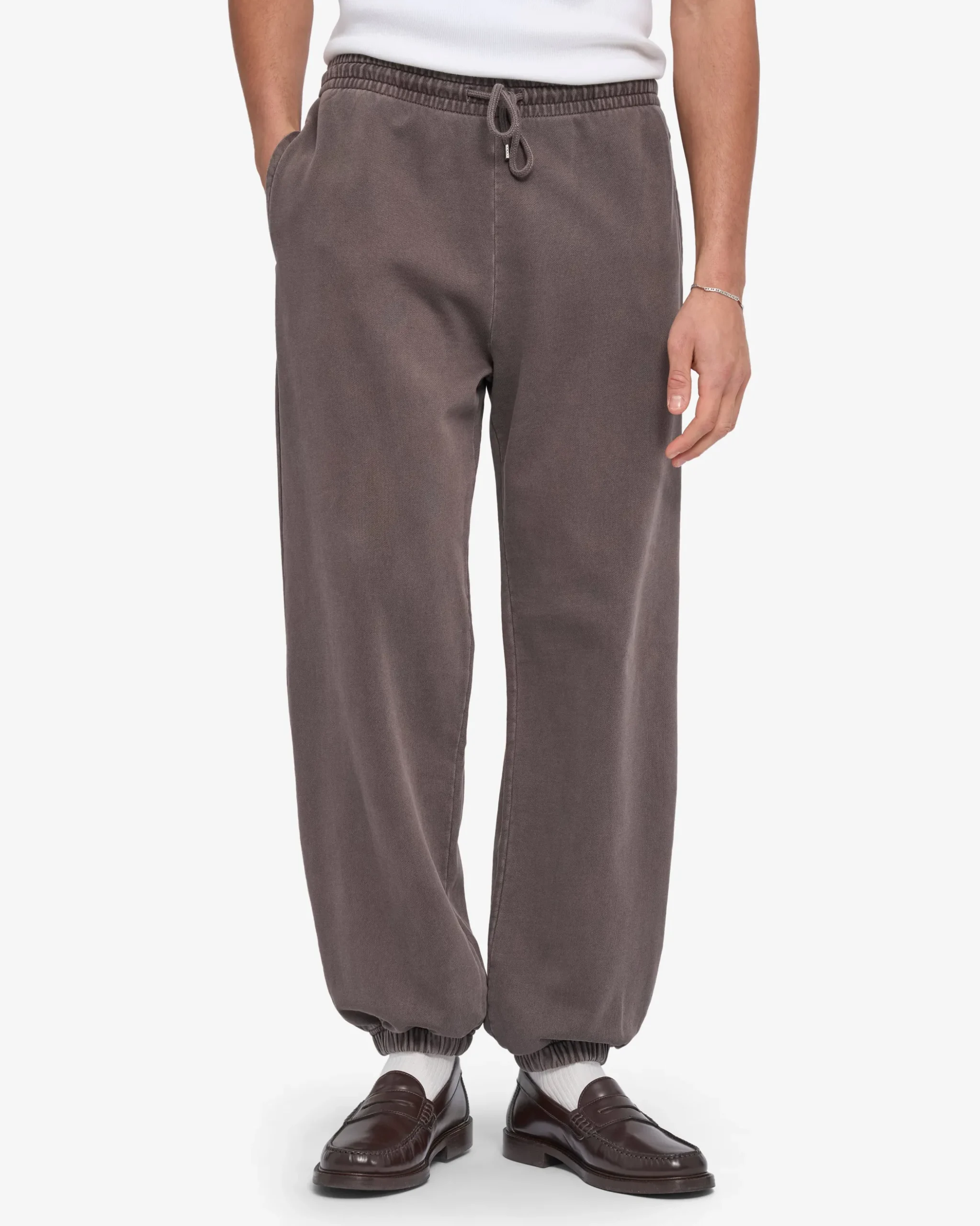 Organic Relaxed Sweatpants - Faded Mud