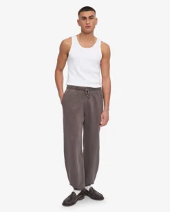 Organic Relaxed Sweatpants - Faded Mud