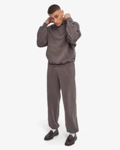Organic Relaxed Sweatpants - Faded Mud