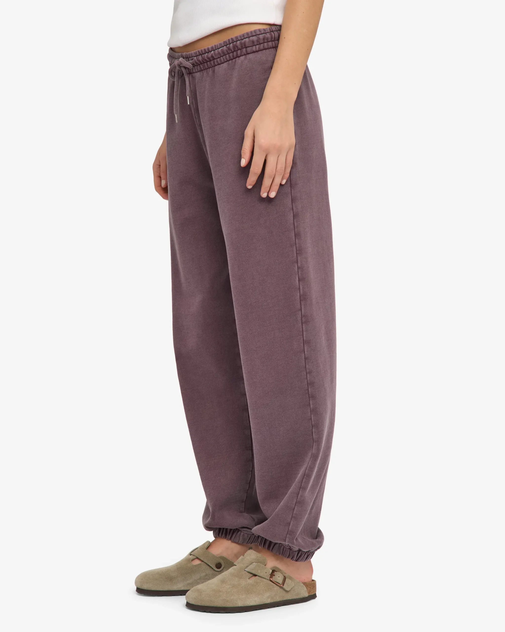 Organic Relaxed Sweatpants - Faded Grape