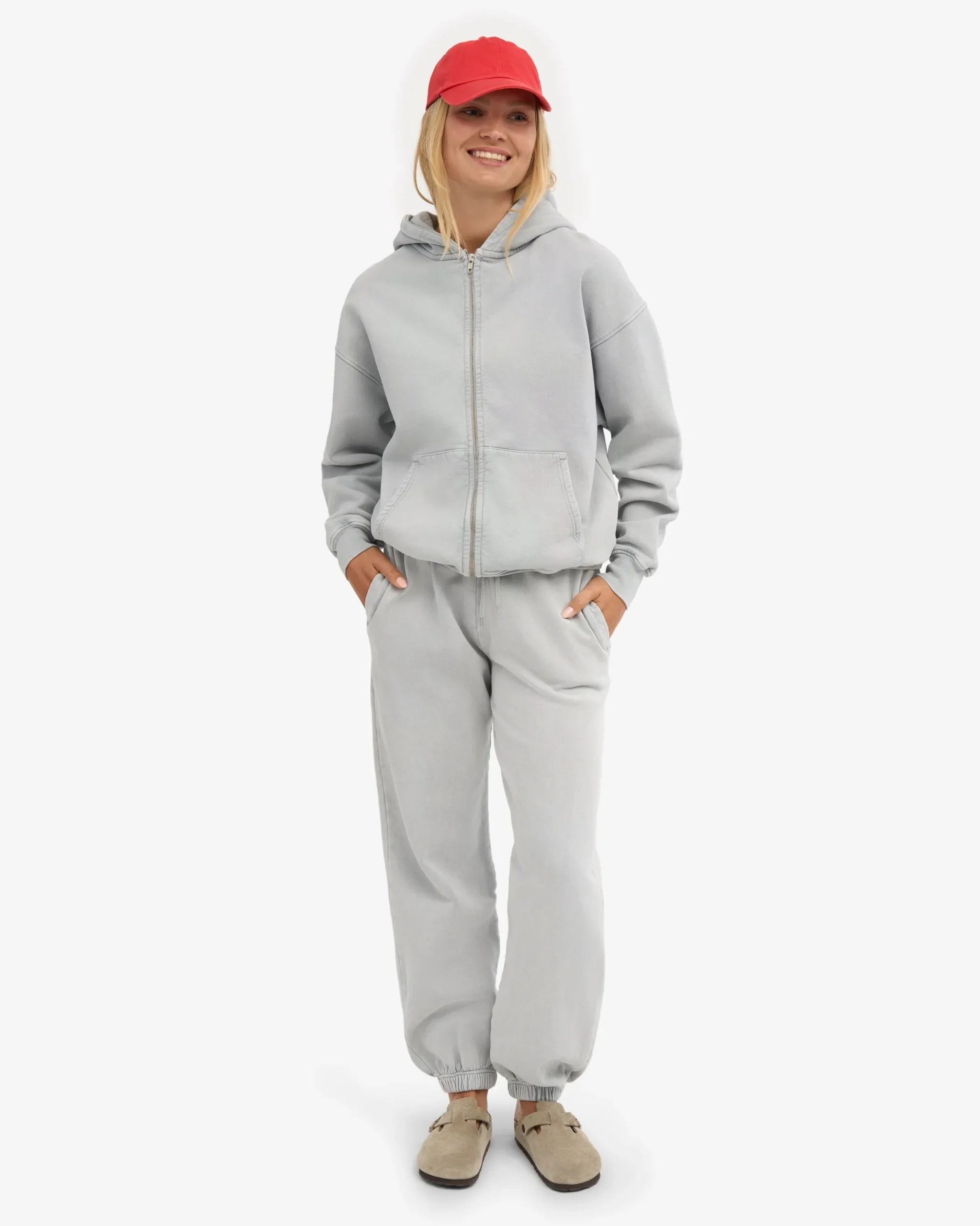 Organic Relaxed Sweatpants - Faded Grey