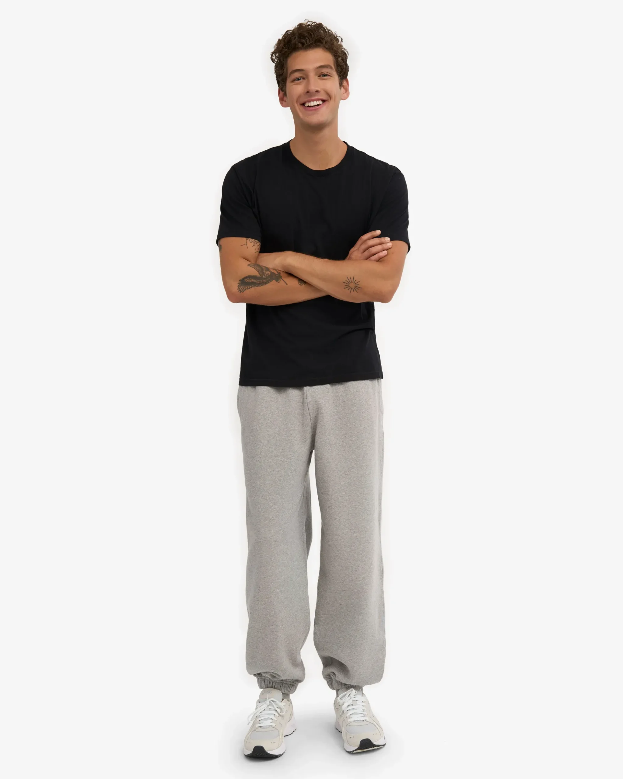 Organic Relaxed Sweatpants - Heather Grey