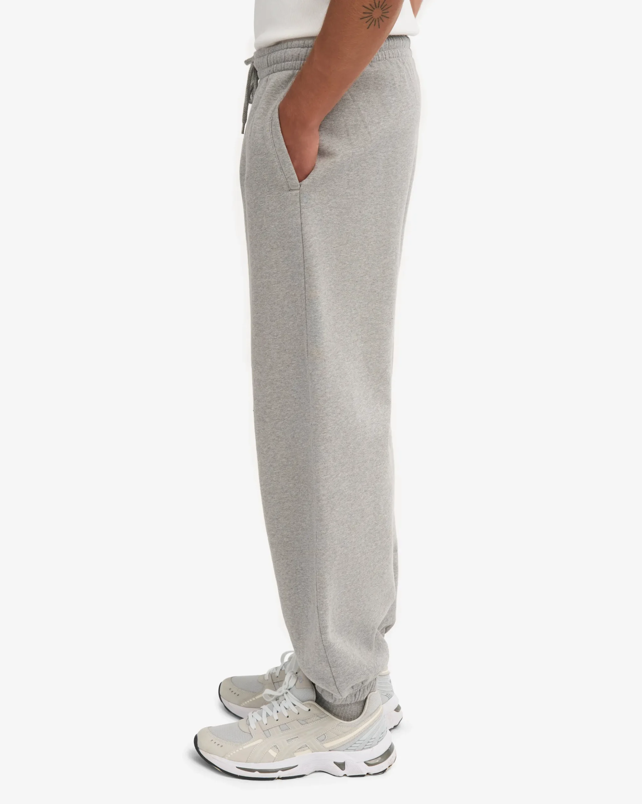 Organic Relaxed Sweatpants - Heather Grey