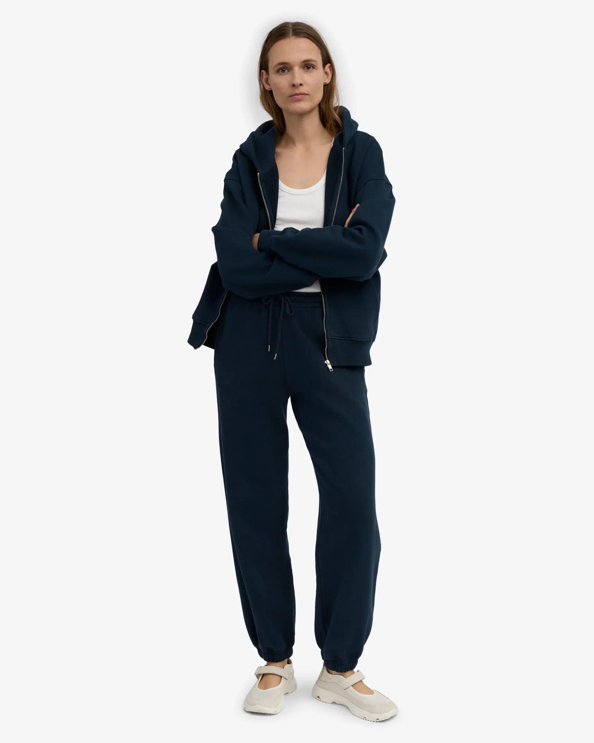 Organic Relaxed Sweatpants - Navy Blue