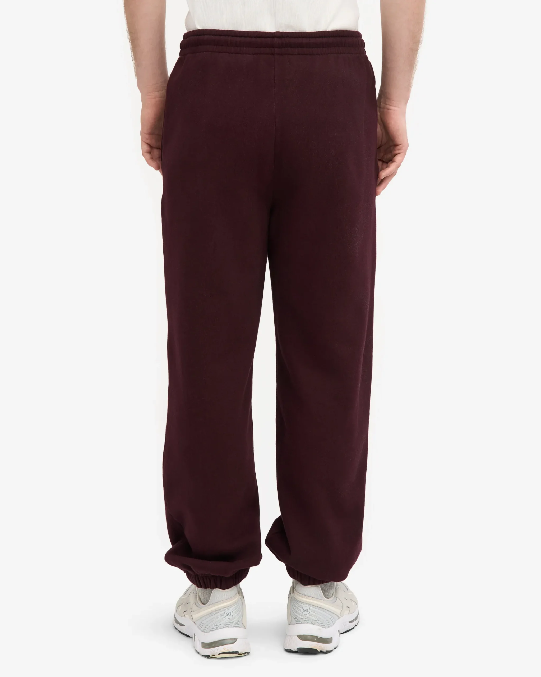 Organic Relaxed Sweatpants - Oxblood Red