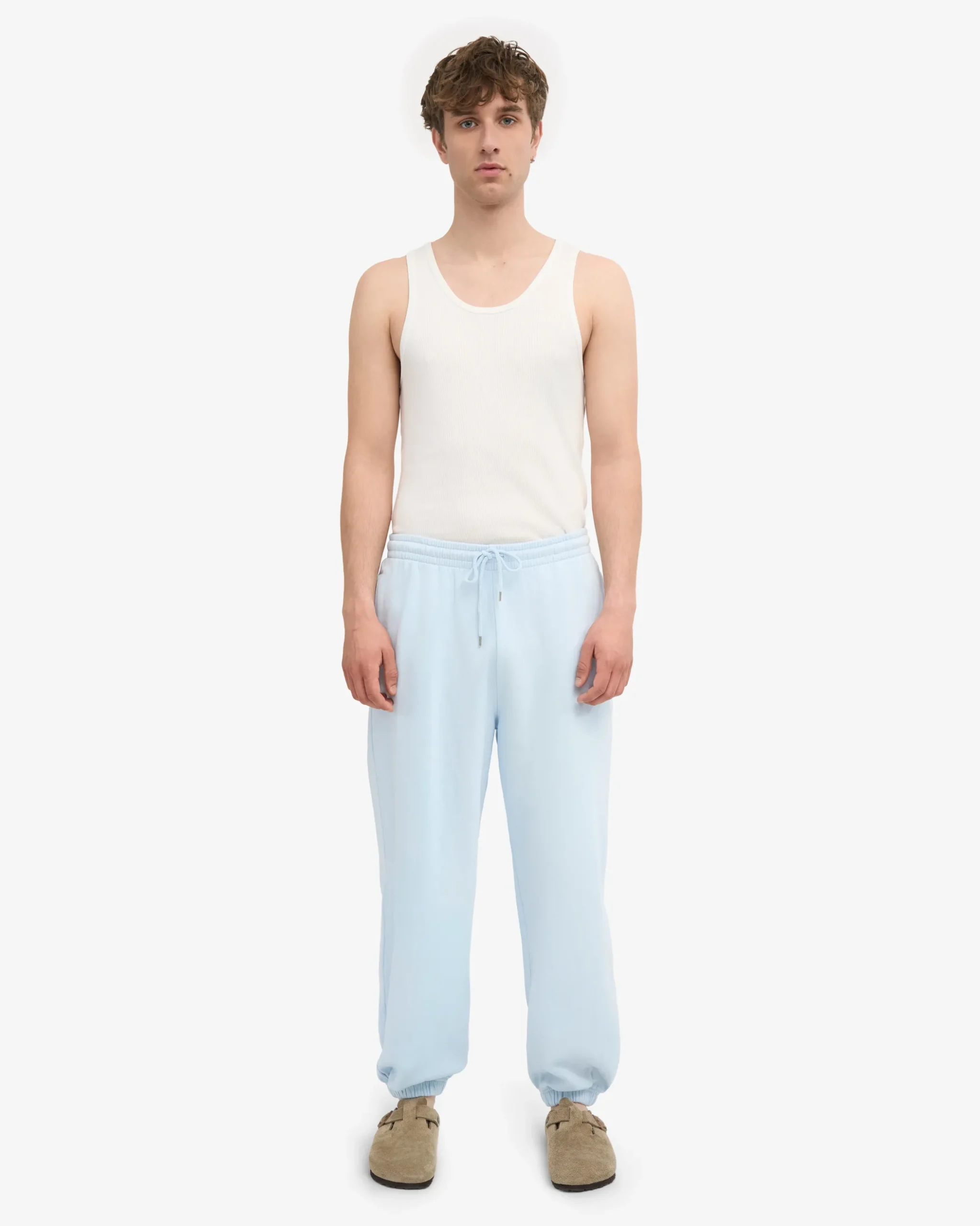 Organic Relaxed Sweatpants - Polar Blue