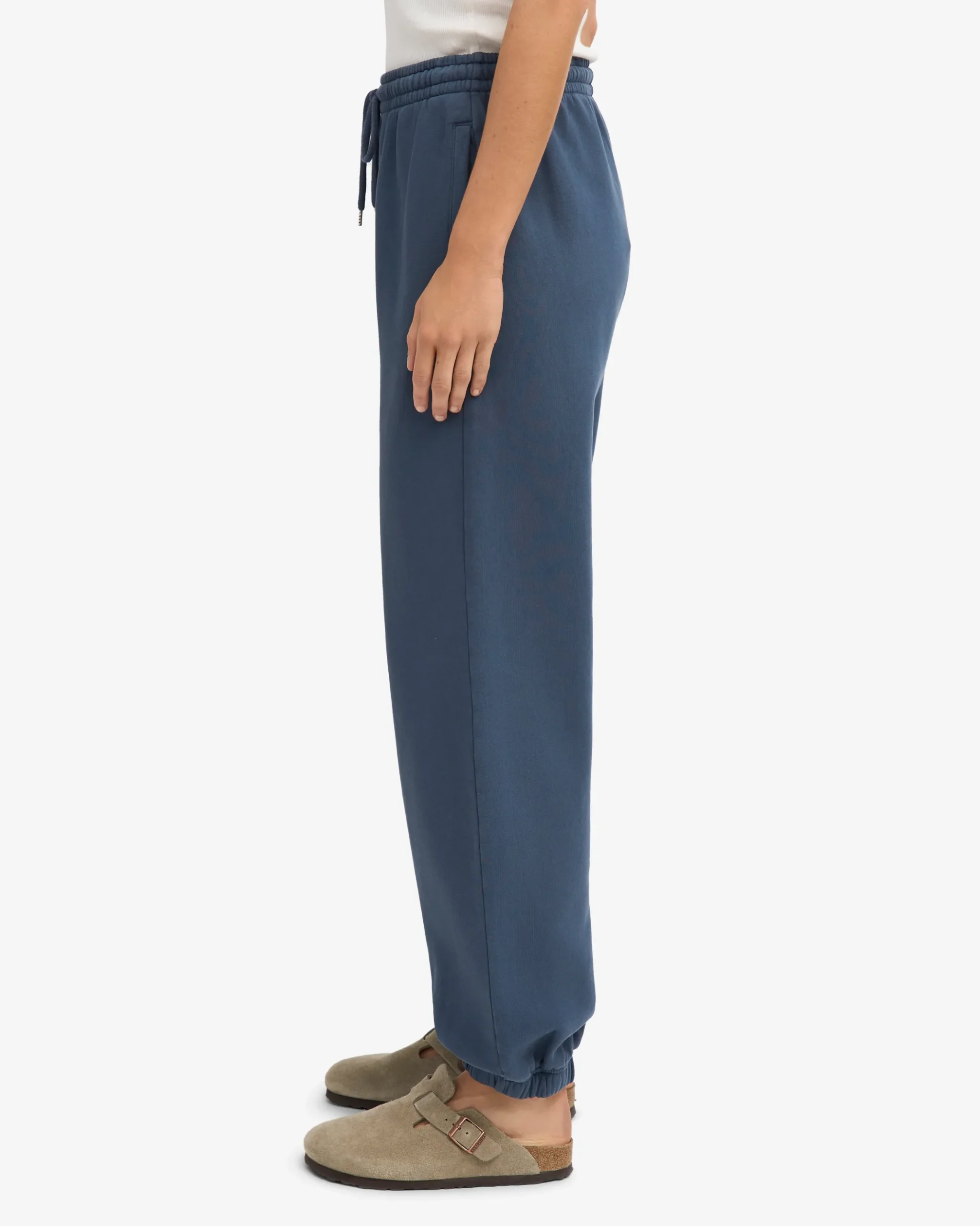Organic Relaxed Sweatpants - Petrol Blue