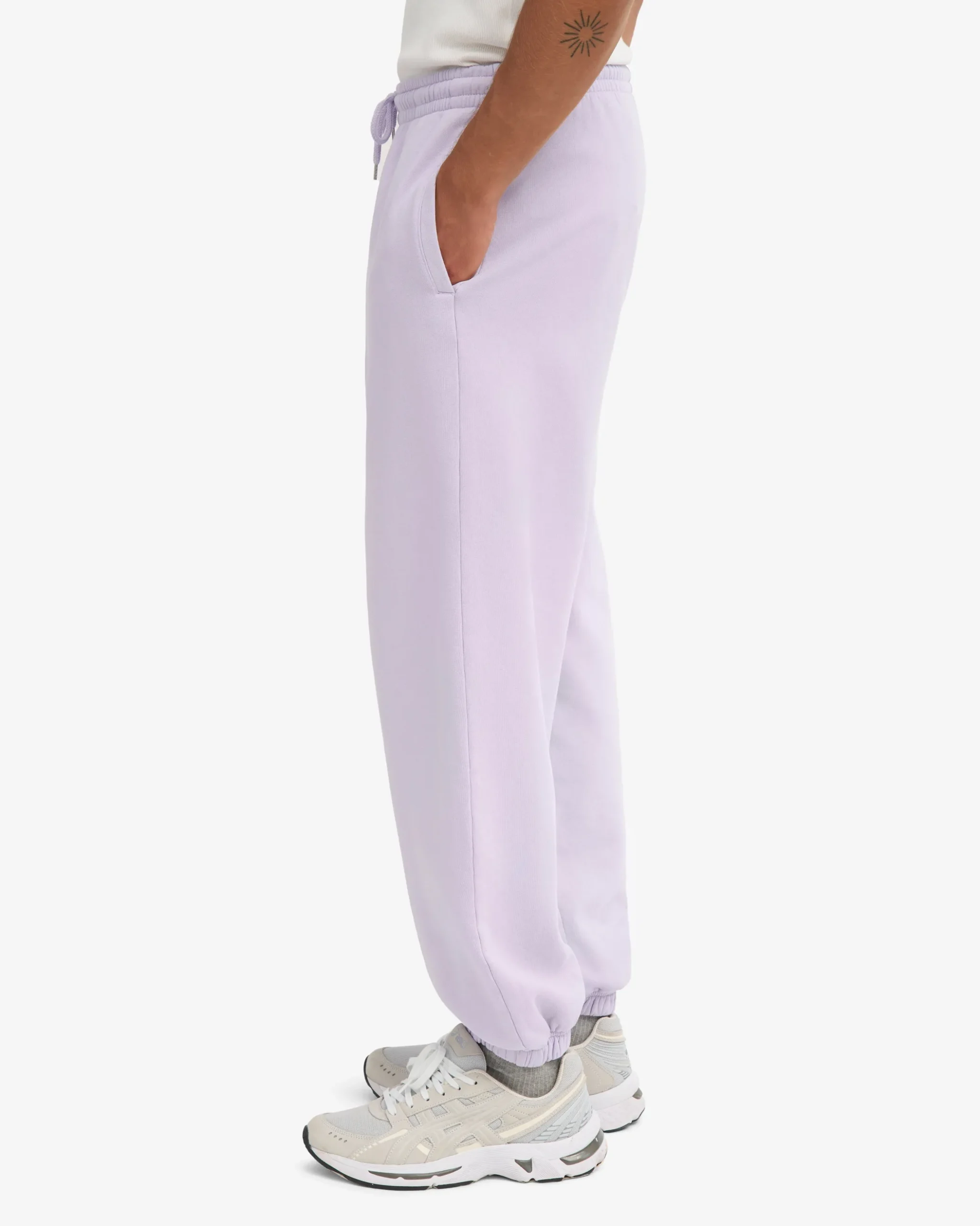 Organic Relaxed Sweatpants - Soft Lavender