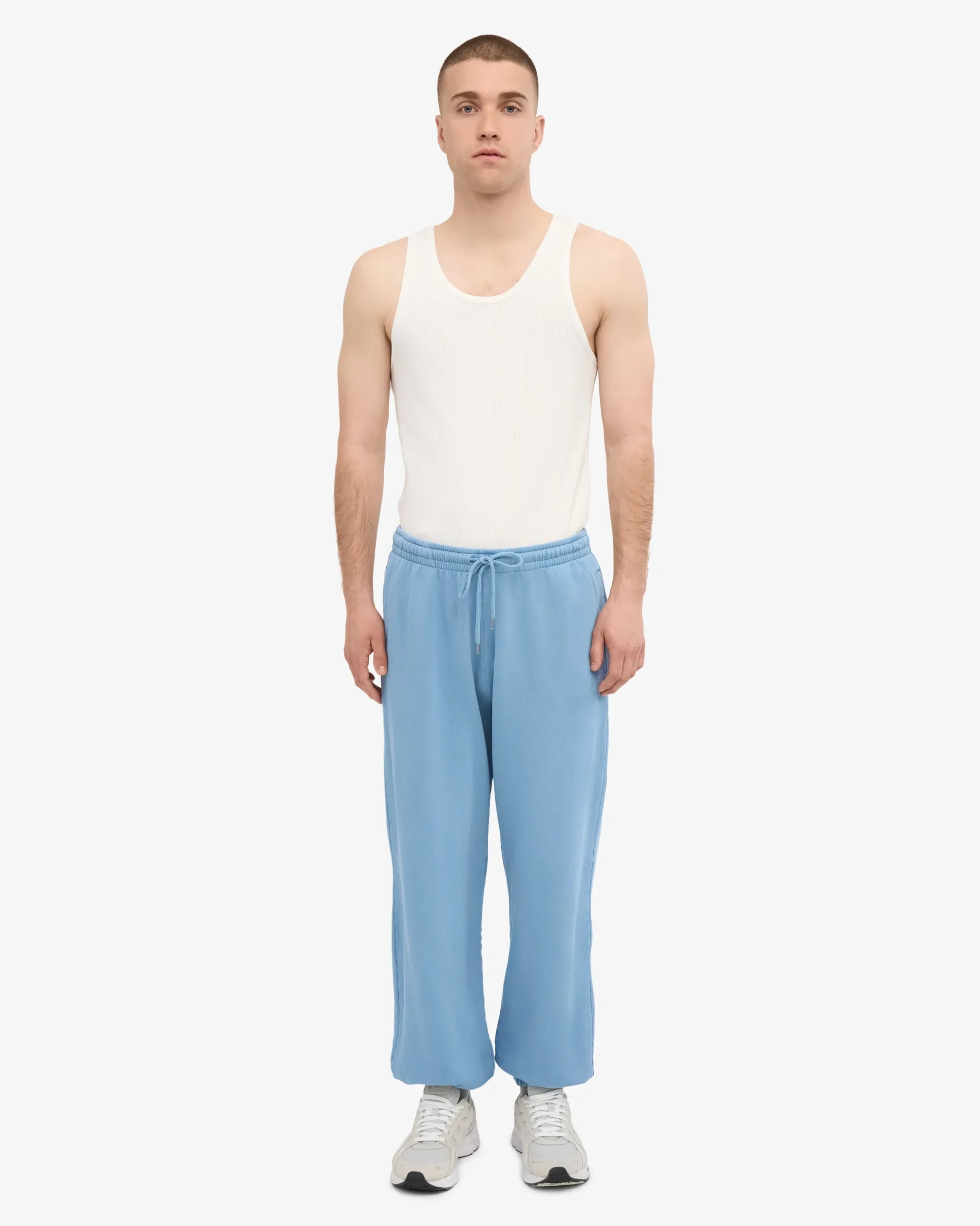 Organic Relaxed Sweatpants - Seaside Blue