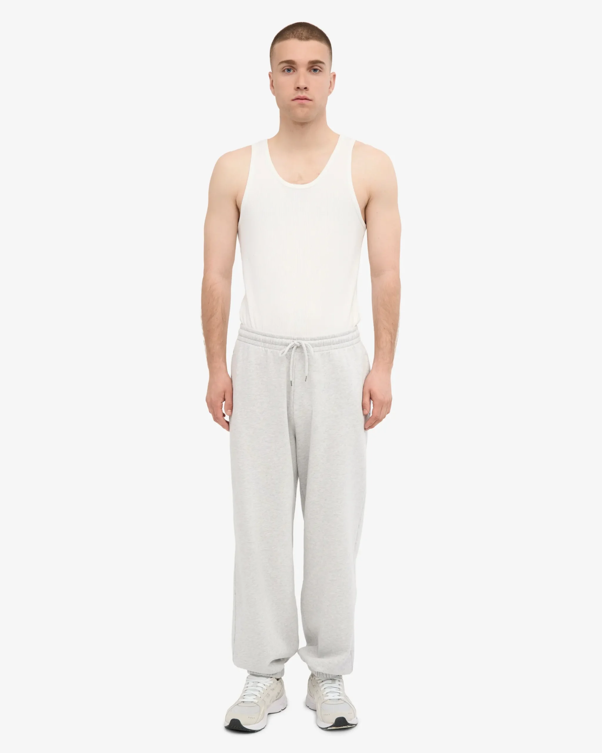 Organic Relaxed Sweatpants - Snow Melange