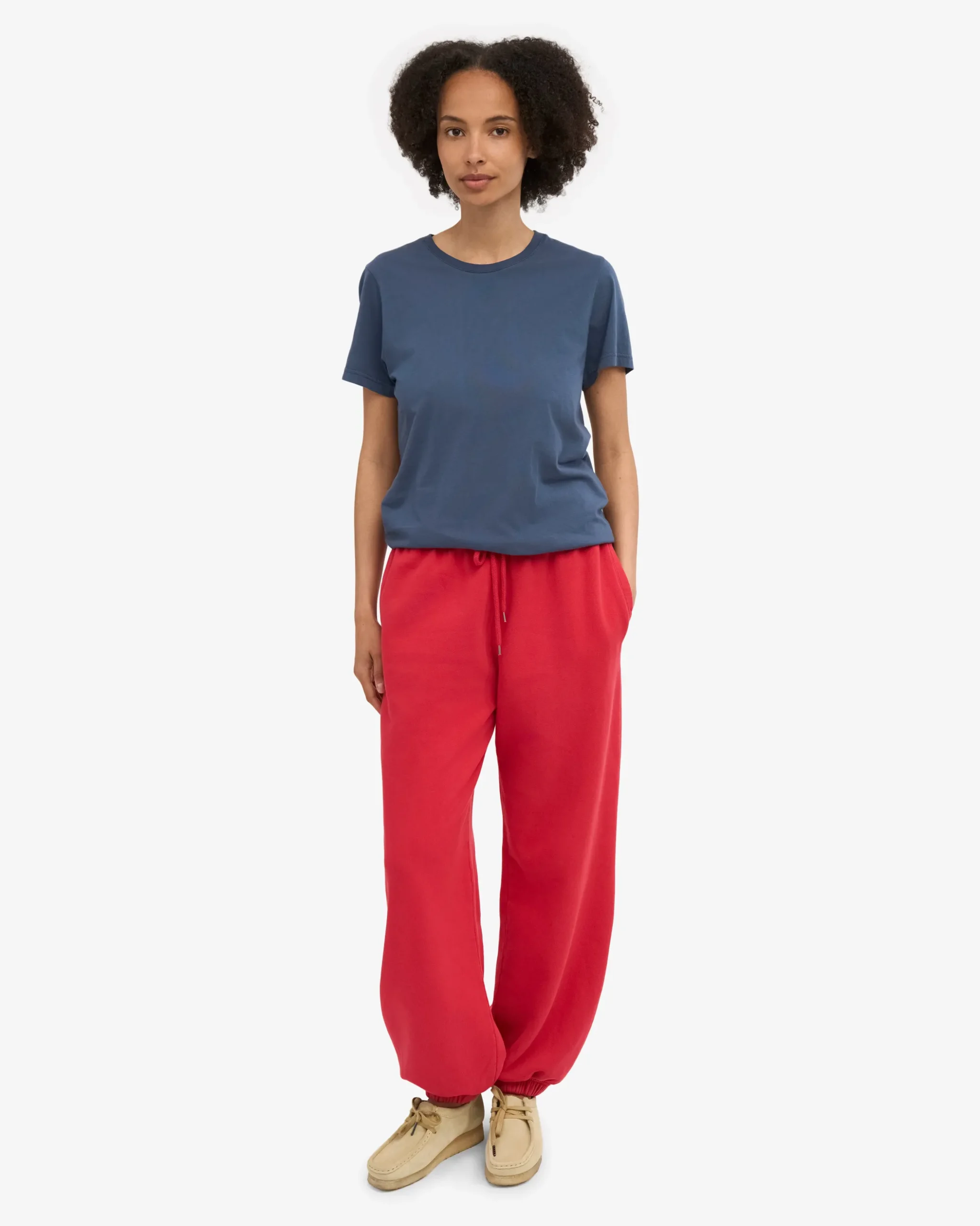 Organic Relaxed Sweatpants - Scarlet Red